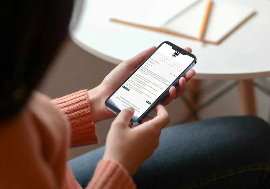 GIA Gem Identification Certificate practice running on a phone, tablet and laptop